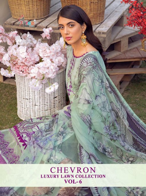Shree Fabs Chevron Luxury Lawn Collection Vol 6 Salwar Suit Wholesale Catalog 8 Pcs 1 510x684 - Shree Fabs Chevron Luxury Lawn Collection Vol 6 Salwar Suit Wholesale Catalog 8 Pcs