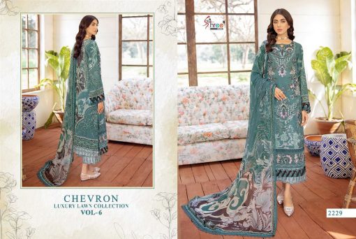 Shree Fabs Chevron Luxury Lawn Collection Vol 6 Salwar Suit Wholesale Catalog 8 Pcs 16 510x342 - Shree Fabs Chevron Luxury Lawn Collection Vol 6 Salwar Suit Wholesale Catalog 8 Pcs