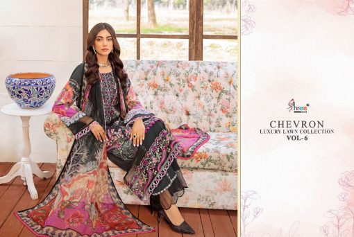 Shree Fabs Chevron Luxury Lawn Collection Vol 6 Salwar Suit Wholesale Catalog 8 Pcs 17 510x342 - Shree Fabs Chevron Luxury Lawn Collection Vol 6 Salwar Suit Wholesale Catalog 8 Pcs