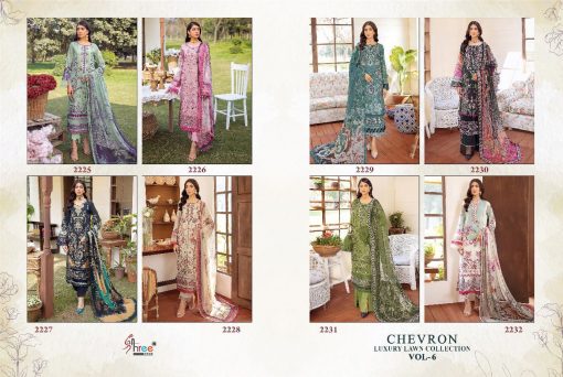 Shree Fabs Chevron Luxury Lawn Collection Vol 6 Salwar Suit Wholesale Catalog 8 Pcs 18 510x342 - Shree Fabs Chevron Luxury Lawn Collection Vol 6 Salwar Suit Wholesale Catalog 8 Pcs