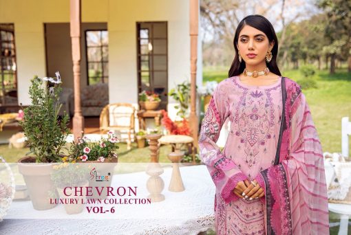 Shree Fabs Chevron Luxury Lawn Collection Vol 6 Salwar Suit Wholesale Catalog 8 Pcs 3 510x342 - Shree Fabs Chevron Luxury Lawn Collection Vol 6 Salwar Suit Wholesale Catalog 8 Pcs