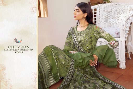 Shree Fabs Chevron Luxury Lawn Collection Vol 6 Salwar Suit Wholesale Catalog 8 Pcs 8 510x342 - Shree Fabs Chevron Luxury Lawn Collection Vol 6 Salwar Suit Wholesale Catalog 8 Pcs