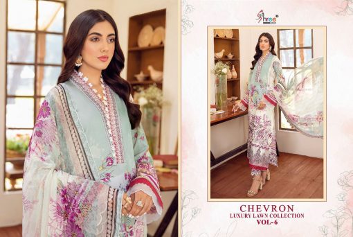 Shree Fabs Chevron Luxury Lawn Collection Vol 6 Salwar Suit Wholesale Catalog 8 Pcs 9 510x342 - Shree Fabs Chevron Luxury Lawn Collection Vol 6 Salwar Suit Wholesale Catalog 8 Pcs