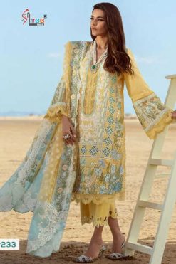 Shree Fabs Crimson Premium Lawn Collection Vol 4 Salwar Suit Wholesale Catalog 6 Pcs