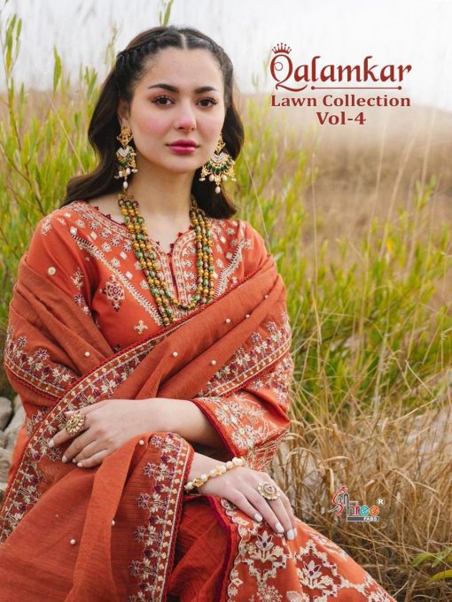 Shree Fabs Qalamkar Lawn Collection Vol 4 Salwar Suit Wholesale Catalog 6 Pcs 1 510x680 - Shree Fabs Qalamkar Lawn Collection Vol 4 Salwar Suit Wholesale Catalog 6 Pcs