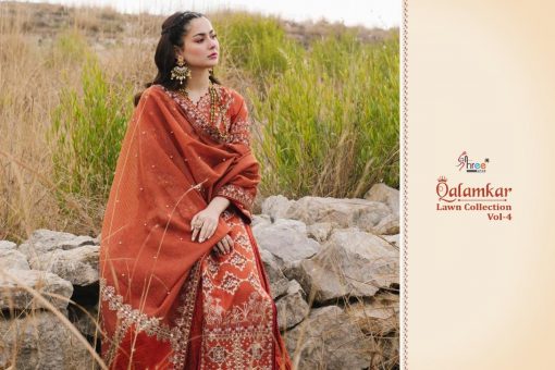 Shree Fabs Qalamkar Lawn Collection Vol 4 Salwar Suit Wholesale Catalog 6 Pcs 8 510x340 - Shree Fabs Qalamkar Lawn Collection Vol 4 Salwar Suit Wholesale Catalog 6 Pcs