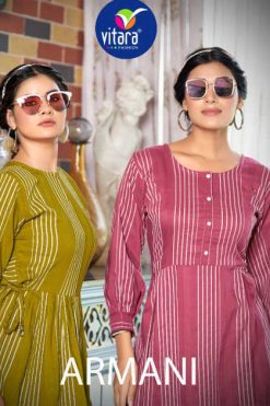 Vitara Armani Kurti Wholesale Catalog 4 Pcs