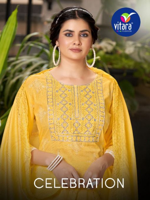 Vitara Celebration Kurti with Dupatta Bottom Wholesale Catalog 4 Pcs 1 510x680 - Vitara Celebration Kurti with Dupatta Bottom Wholesale Catalog 4 Pcs