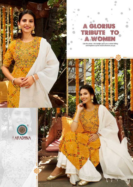 Aradhna Bandhej Vol 1 Kurti with Dupatta Sharara Wholesale Catalog 8 Pcs 11 510x714 - Aradhna Bandhej Vol 1 Kurti with Dupatta Sharara Wholesale Catalog 8 Pcs