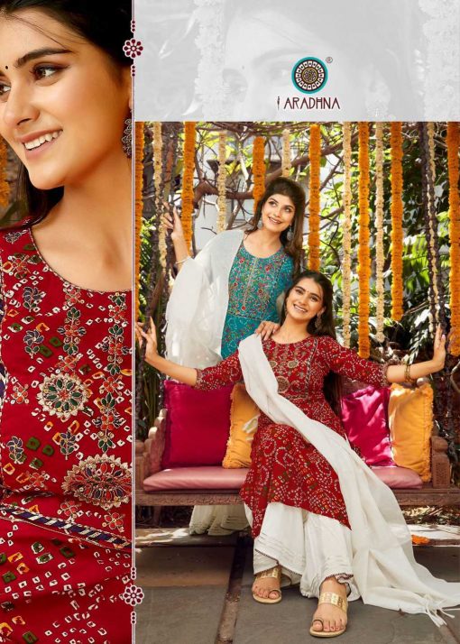 Aradhna Bandhej Vol 1 Kurti with Dupatta Sharara Wholesale Catalog 8 Pcs 9 510x714 - Aradhna Bandhej Vol 1 Kurti with Dupatta Sharara Wholesale Catalog 8 Pcs