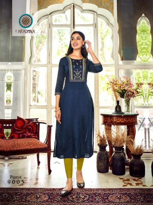 Aradhna Parrot Vol 9 Kurti Wholesale Catalog 6 Pcs 13 510x680 - Aradhna Parrot Vol 9 Kurti Wholesale Catalog 6 Pcs