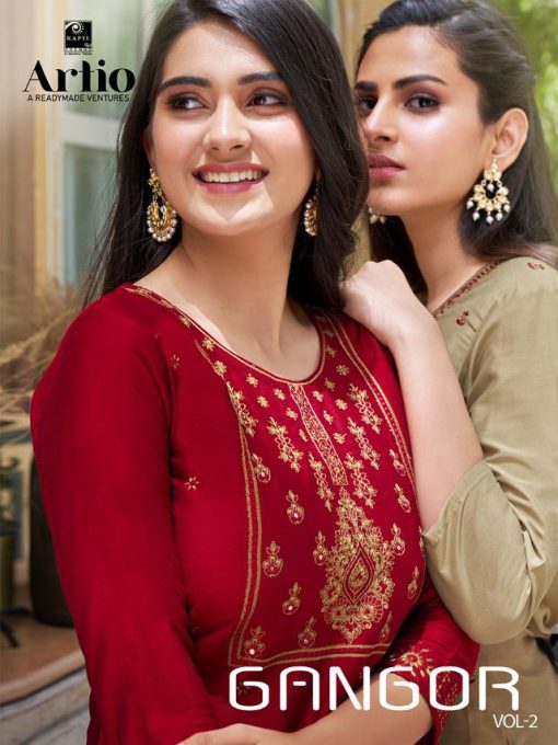 Artio Gangor Vol 2 by Kapil Trendz Kurti with Pant Wholesale Catalog 8 Pcs 2 510x680 - Artio Gangor Vol 2 by Kapil Trendz Kurti with Pant Wholesale Catalog 8 Pcs