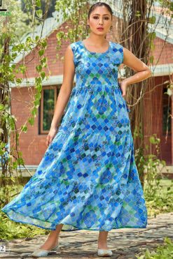 Blue Hills Beach Way Kurti Wholesale Catalog 8 Pcs