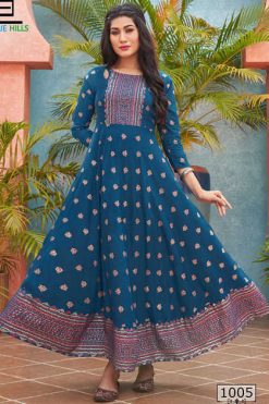 Blue Hills Laura Vol 1 Kurti Wholesale Catalog 6 Pcs