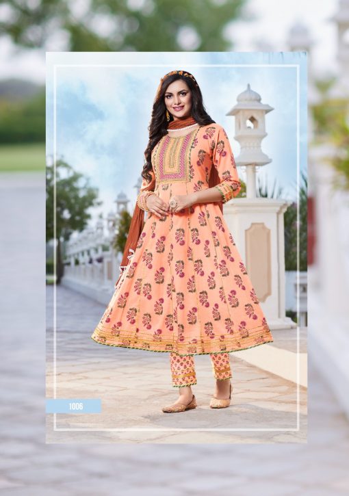 Kajal Style Glam Look Vol 1 Kurti with Dupatta Bottom Wholesale Catalog 8 Pcs 14 510x725 - Kajal Style Glam Look Vol 1 Kurti with Dupatta Bottom Wholesale Catalog 8 Pcs