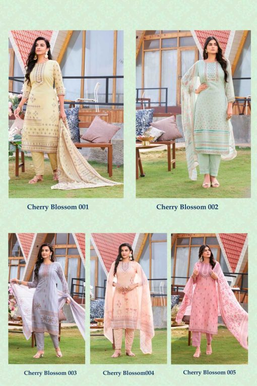 Kiana Cherry Blossom Kurti with Dupatta Bottom Wholesale Catalog 5 Pcs 13 510x765 - Kiana Cherry Blossom Kurti with Dupatta Bottom Wholesale Catalog 5 Pcs