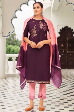 Kivi Rajwadi by Kajree Kurti with Dupatta Bottom Wholesale Catalog 6 Pcs