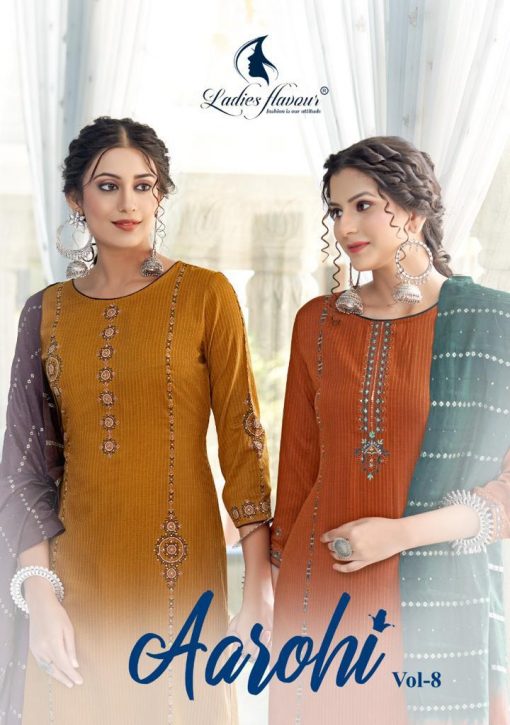 Ladies Flavour Aarohi Vol 8 Kurti with Bottom Dupatta Wholesale Catalog 6 Pcs 1 510x725 - Ladies Flavour Aarohi Vol 8 Kurti with Bottom Dupatta Wholesale Catalog 6 Pcs