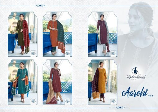 Ladies Flavour Aarohi Vol 8 Kurti with Bottom Dupatta Wholesale Catalog 6 Pcs 16 510x362 - Ladies Flavour Aarohi Vol 8 Kurti with Bottom Dupatta Wholesale Catalog 6 Pcs