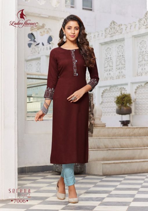 Ladies Flavour Serena Vol 7 Kurti Wholesale Catalog 6 Pcs 9 510x725 - Ladies Flavour Serena Vol 7 Kurti Wholesale Catalog 6 Pcs