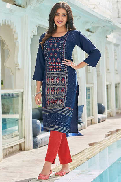 New Designer Straight Fancy Kurti At Wholesale Rate at Rs 675 | Exclusive  Kurtis in Surat | ID: 24385509473