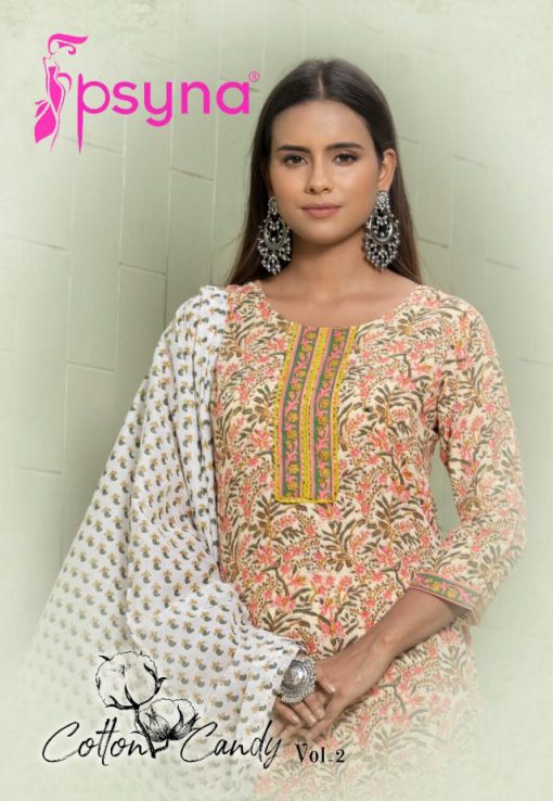 Psyna Cotton Candy Vol 2 Kurti with Dupatta Bottom Wholesale Catalog 8 Pcs 1 510x738 - Psyna Cotton Candy Vol 2 Kurti with Dupatta Bottom Wholesale Catalog 8 Pcs