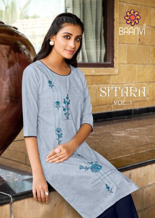 R Studio Sitara Vol 1 by Baanvi Kurti with Pant Wholesale Catalog 7 Pcs 2 510x720 - R Studio Sitara Vol 1 by Baanvi Kurti with Pant Wholesale Catalog 7 Pcs