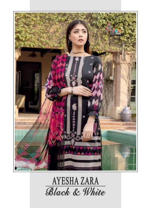 Shree Fabs Ayesha Zara Black and White Salwar Suit Wholesale Catalog 5 Pcs 2 1 510x702 - Shree Fabs Ayesha Zara Black and White Salwar Suit Wholesale Catalog 5 Pcs