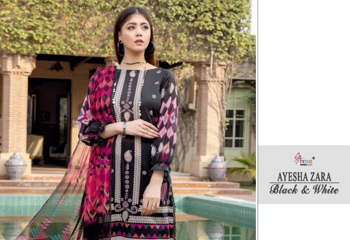 Shree Fabs Ayesha Zara Black and White Salwar Suit Wholesale Catalog 5 Pcs 5 1 510x351 - Shree Fabs Ayesha Zara Black and White Salwar Suit Wholesale Catalog 5 Pcs