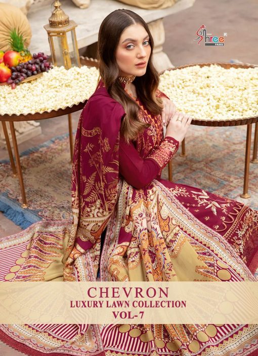 Shree Fabs Chevron Luxury Lawn Collection Vol 7 Salwar Suit Wholesale Catalog 8 Pcs 1 510x702 - Shree Fabs Chevron Luxury Lawn Collection Vol 7 Salwar Suit Wholesale Catalog 8 Pcs