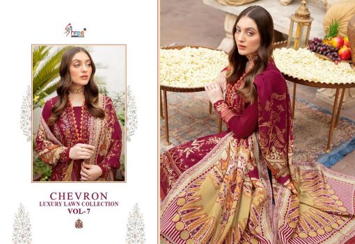 Shree Fabs Chevron Luxury Lawn Collection Vol 7 Salwar Suit Wholesale Catalog 8 Pcs 12 510x351 - Shree Fabs Chevron Luxury Lawn Collection Vol 7 Salwar Suit Wholesale Catalog 8 Pcs