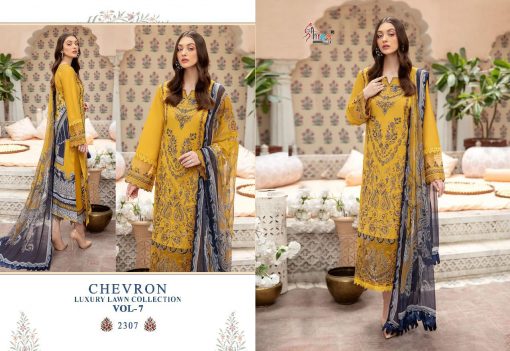 Shree Fabs Chevron Luxury Lawn Collection Vol 7 Salwar Suit Wholesale Catalog 8 Pcs 16 510x351 - Shree Fabs Chevron Luxury Lawn Collection Vol 7 Salwar Suit Wholesale Catalog 8 Pcs