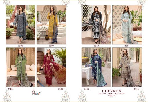 Shree Fabs Chevron Luxury Lawn Collection Vol 7 Salwar Suit Wholesale Catalog 8 Pcs 18 510x351 - Shree Fabs Chevron Luxury Lawn Collection Vol 7 Salwar Suit Wholesale Catalog 8 Pcs