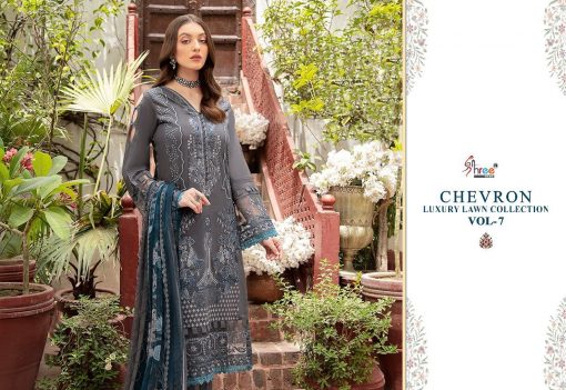 Shree Fabs Chevron Luxury Lawn Collection Vol 7 Salwar Suit Wholesale Catalog 8 Pcs 5 510x351 - Shree Fabs Chevron Luxury Lawn Collection Vol 7 Salwar Suit Wholesale Catalog 8 Pcs