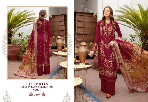 Shree Fabs Chevron Luxury Lawn Collection Vol 7 Salwar Suit Wholesale Catalog 8 Pcs 7 510x351 - Shree Fabs Chevron Luxury Lawn Collection Vol 7 Salwar Suit Wholesale Catalog 8 Pcs