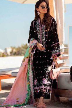 Zarqash Aziz Luxury Lawn by Khayyira Salwar Suit Wholesale Catalog 4 Pcs