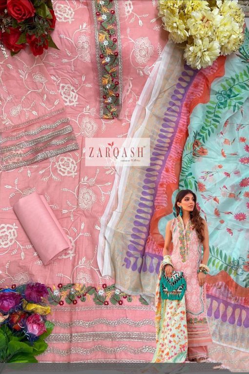 Zarqash Aziz Luxury Lawn by Khayyira Salwar Suit Wholesale Catalog 4 Pcs 9 510x765 - Zarqash Aziz Luxury Lawn by Khayyira Salwar Suit Wholesale Catalog 4 Pcs