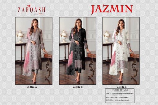 Zarqash Jazmin Z 2122 by Khayyira Salwar Suit Wholesale Catalog 3 Pcs 8 510x340 - Zarqash Jazmin Z 2122 by Khayyira Salwar Suit Wholesale Catalog 3 Pcs