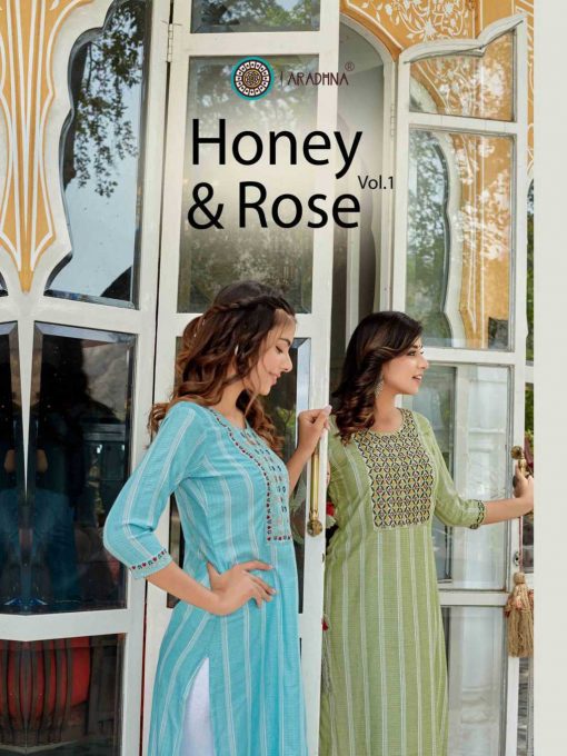 Aradhna Honey and Rose Vol 1 Kurti Wholesale Catalog 6 Pcs 1 510x680 - Aradhna Honey and Rose Vol 1 Kurti Wholesale Catalog 6 Pcs