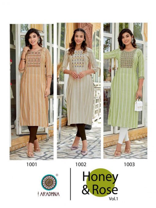 Aradhna Honey and Rose Vol 1 Kurti Wholesale Catalog 6 Pcs 13 510x680 - Aradhna Honey and Rose Vol 1 Kurti Wholesale Catalog 6 Pcs