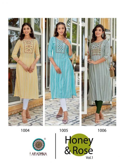 Aradhna Honey and Rose Vol 1 Kurti Wholesale Catalog 6 Pcs 14 510x680 - Aradhna Honey and Rose Vol 1 Kurti Wholesale Catalog 6 Pcs