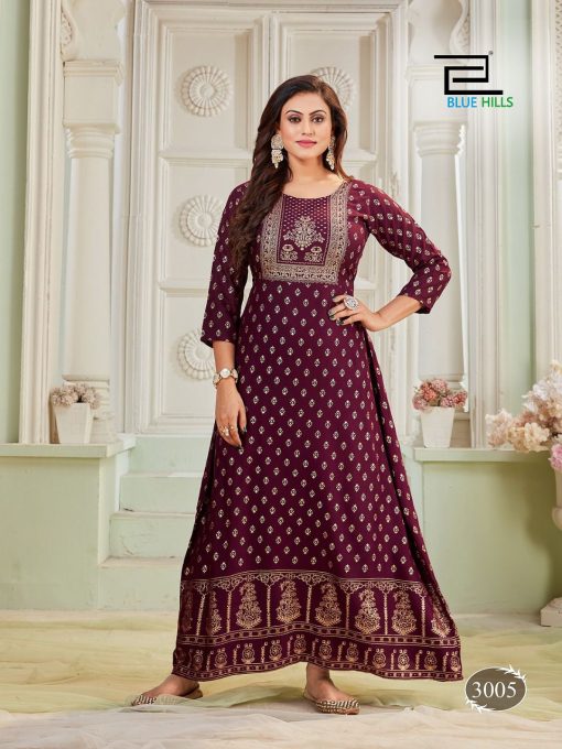 Blue Hills Poshak Vol 3 Kurti Wholesale Catalog 8 Pcs 3 510x680 - Blue Hills Poshak Vol 3 Kurti Wholesale Catalog 8 Pcs