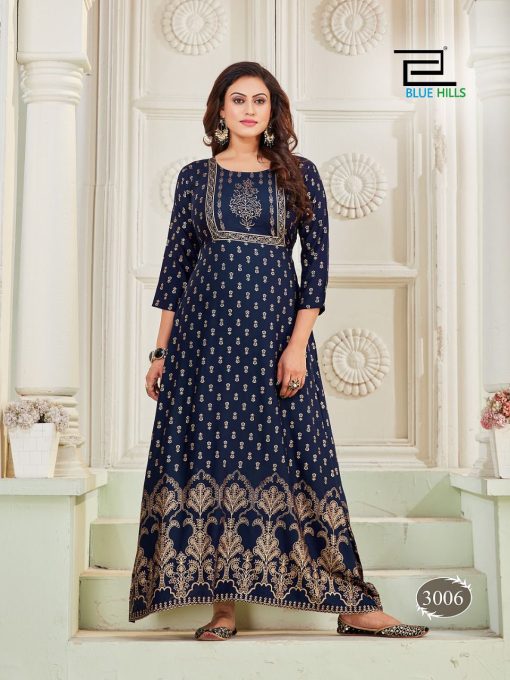 Blue Hills Poshak Vol 3 Kurti Wholesale Catalog 8 Pcs 9 510x680 - Blue Hills Poshak Vol 3 Kurti Wholesale Catalog 8 Pcs