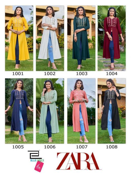 Blue Hills Zara Kurti Wholesale Catalog 8 Pcs 11 510x680 - Blue Hills Zara Kurti Wholesale Catalog 8 Pcs