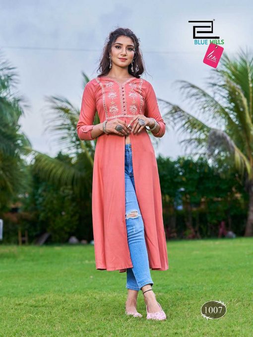 Blue Hills Zara Kurti Wholesale Catalog 8 Pcs 7 510x680 - Blue Hills Zara Kurti Wholesale Catalog 8 Pcs