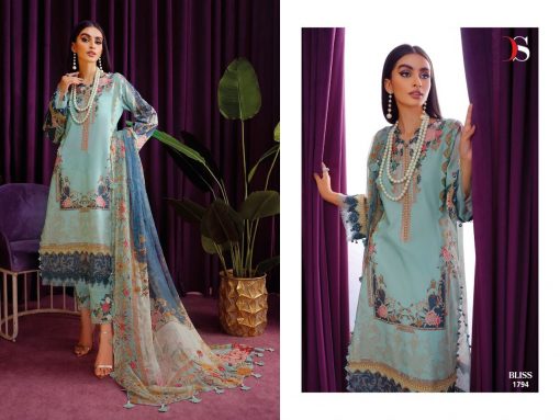 Deepsy Bliss Lawn 22 Vol 4 Salwar Suit Wholesale Catalog 8 Pcs 7 510x383 - Deepsy Bliss Lawn 22 Vol 4 Salwar Suit Wholesale Catalog 8 Pcs