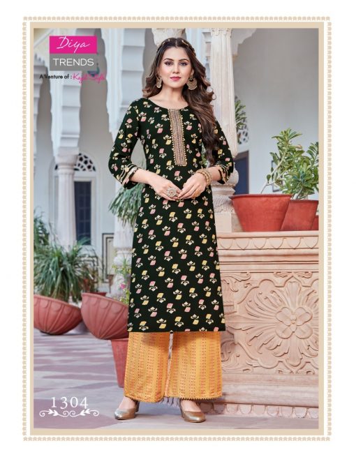 Diya Trends Bibas Vol 13 by Kajal Style Kurti with Palazzo Wholesale Catalog 10 Pcs 11 510x655 - Diya Trends Biba’s Vol 13 by Kajal Style Kurti with Palazzo Wholesale Catalog 10 Pcs