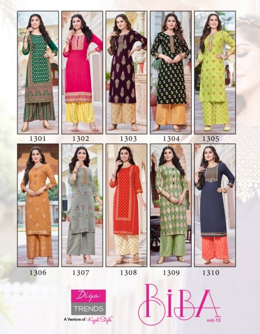 Diya Trends Bibas Vol 13 by Kajal Style Kurti with Palazzo Wholesale Catalog 10 Pcs 15 510x655 - Diya Trends Biba’s Vol 13 by Kajal Style Kurti with Palazzo Wholesale Catalog 10 Pcs