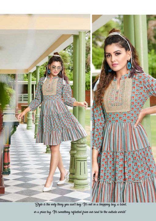 Diya Trends Senorita Vol 1 by Kajal Style Kurti Wholesale Catalog 8 Pcs 17 510x725 - Diya Trends Senorita Vol 1 by Kajal Style Kurti Wholesale Catalog 8 Pcs