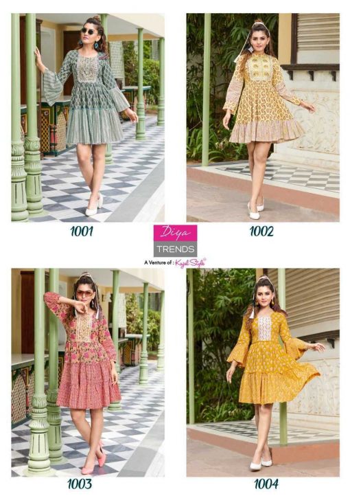 Diya Trends Senorita Vol 1 by Kajal Style Kurti Wholesale Catalog 8 Pcs 18 510x725 - Diya Trends Senorita Vol 1 by Kajal Style Kurti Wholesale Catalog 8 Pcs